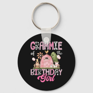 Llavero Grammie De La Chica De Cumpleaños Granja Rosa Prim