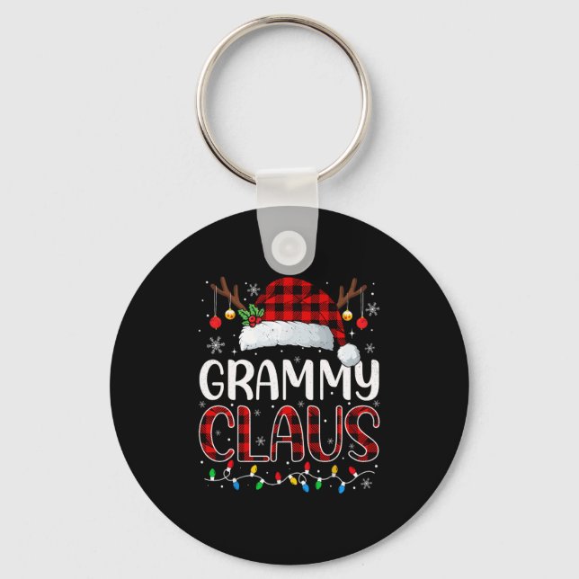 Llavero Grammy Claus Christmas Lights Pajama Family Matchi (Anverso)