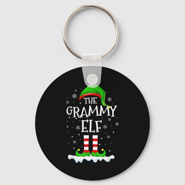 Llavero Grammy Elf Squad Xmas Family Matching Group Christ (Anverso)