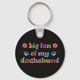 Llavero Gran admirador de mi Dachshund