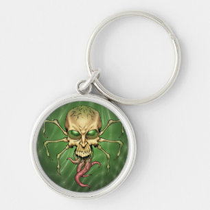 Llavero Gran arte extranjero de Lovecraftian del cráneo d