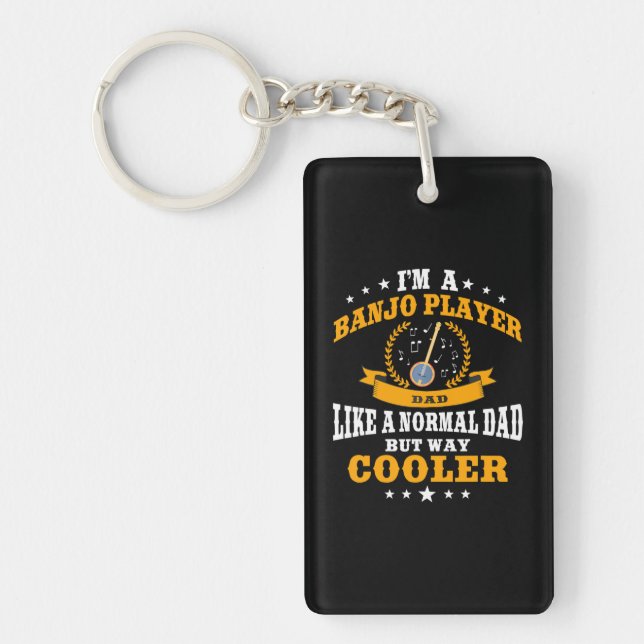 Llavero Gran Banjo Dad Idea Bluegrass Music Men (Frente)