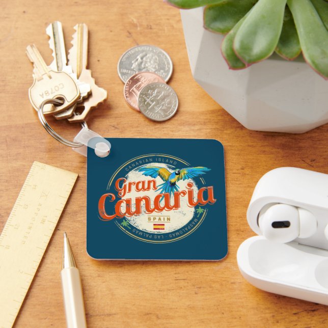 Llavero Gran Canaria Parrot Canarias España Vintage (Escritorio )