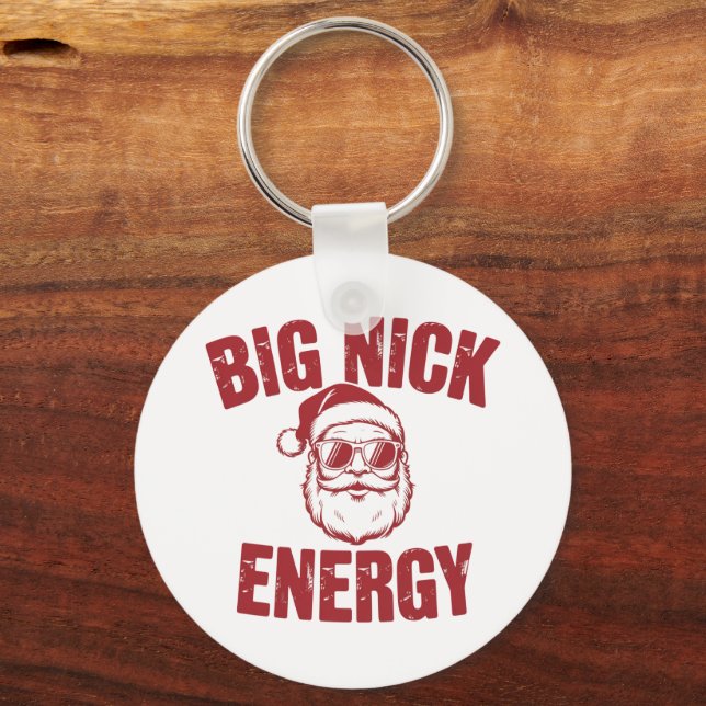 Llavero Gran Chiste de Navidades de Nick Energy Funny Sant (Anverso)