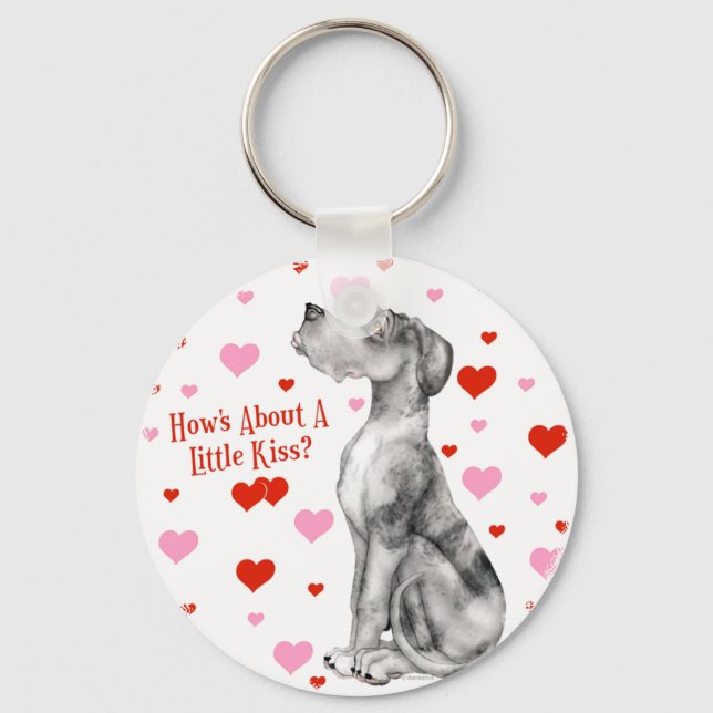 Llavero Gran Dane Merle UC Kiss (Anverso)