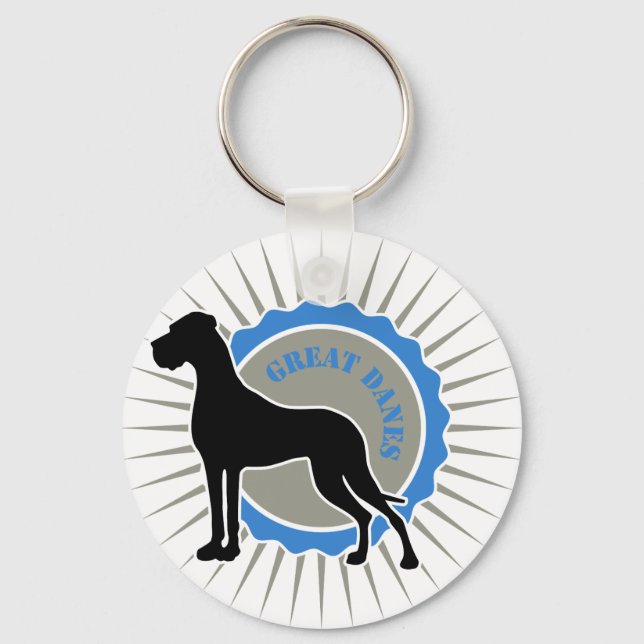 Llavero Gran Danés - Estrella, Danés (Anverso)