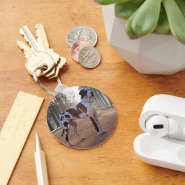 Llavero Gran Danés Personalizado – Minimalista