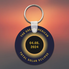 Llavero Gran Eclipse Solar Total Estadounidense 8 de Abril