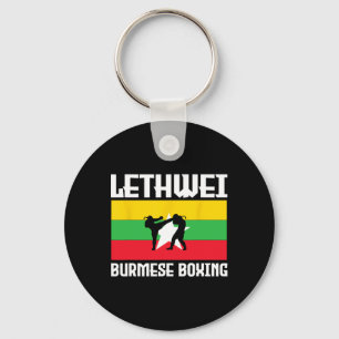 Llavero Gran equipo de boxeo de Lethwei en Birmania Kickb