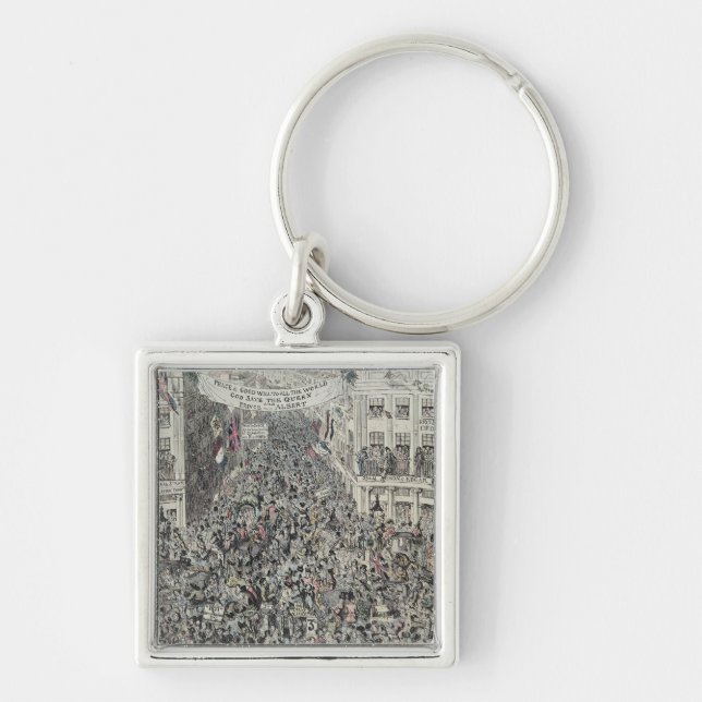 Llavero Gran Exhibiton de Mayhew, Londres, 1851 (Frente)