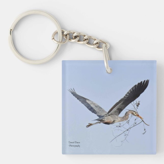 Llavero Gran garza azul     (Frente)