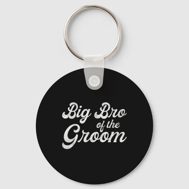 Llavero Gran Hermano De Los Camisetas Groom Para Los Hombr (Anverso)
