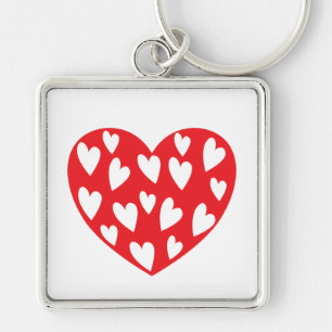 Llavero Gran Keychain del Corazón Rojo
