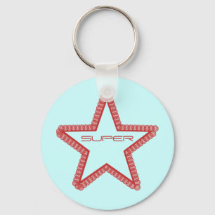 Llavero Gran Keychain Superstar, Rojo
