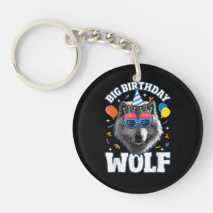 Llavero Gran Lobo de Cumpleaños para Lobos