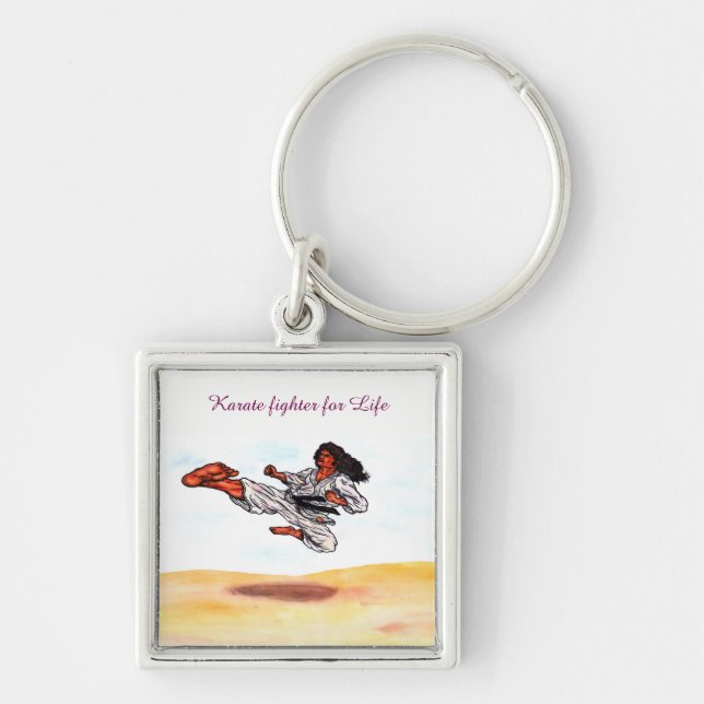 Llavero gran maestro de karate volador (Frente)