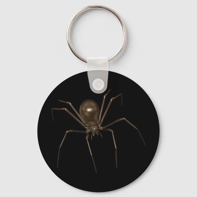 Llavero Gran Marrón 3D Halftone Spider (Anverso)