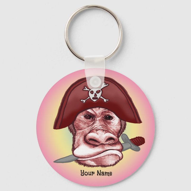Llavero Gran Mono Pirata Malvado  (Anverso)