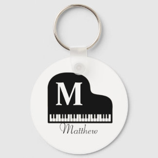 Llavero Gran monograma pianista personalizado