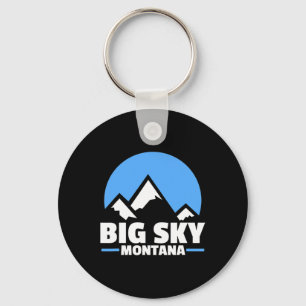 Llavero Gran montaña de snowboard Sky Montana