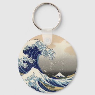 Llavero Gran ola de Hokusai frente al tsunami de Katsushik