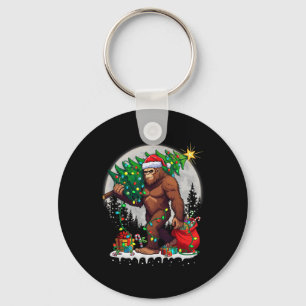 Llavero Gran pie de árbol de navidad Santa enciende divert