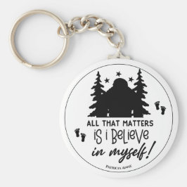 Llavero Gran pie que creo en mí mismo