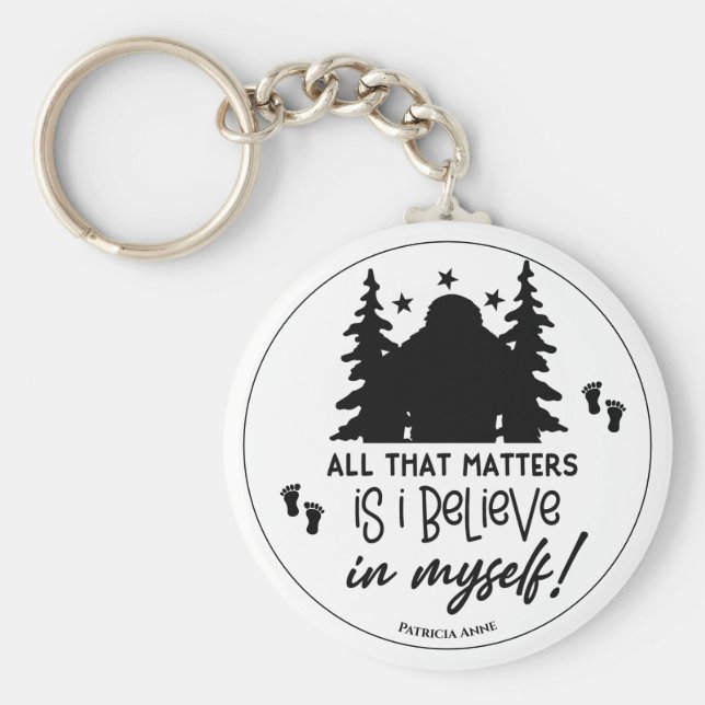 Llavero Gran pie que creo en mí mismo (Frente)