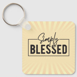 Llavero ¡Gran regalo! Basado en la fe simplemente bendecid