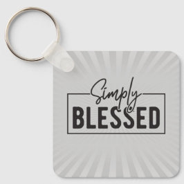 Llavero ¡Gran regalo! Basado en la fe simplemente bendecid