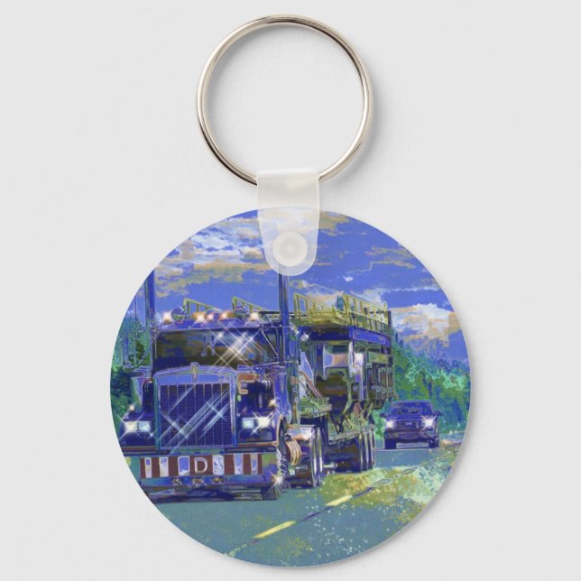 Llavero GRAN RIG FREIGHT TRUCK AMA EL Arte (Anverso)