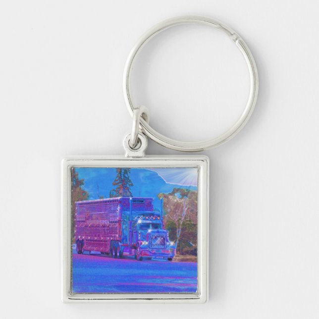 Llavero GRAN RIG FREIGHT TRUCK AMA EL Arte (Frente)