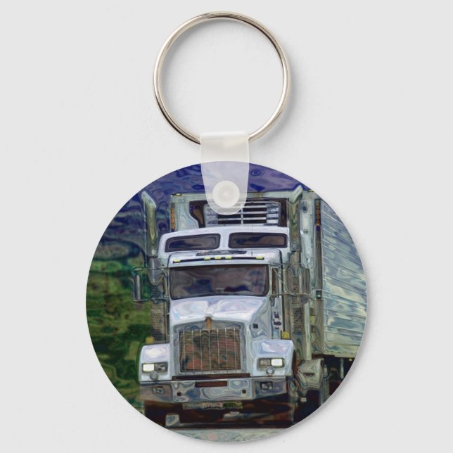 Llavero GRAN RIG FREIGHT TRUCK AMA EL Arte (Anverso)