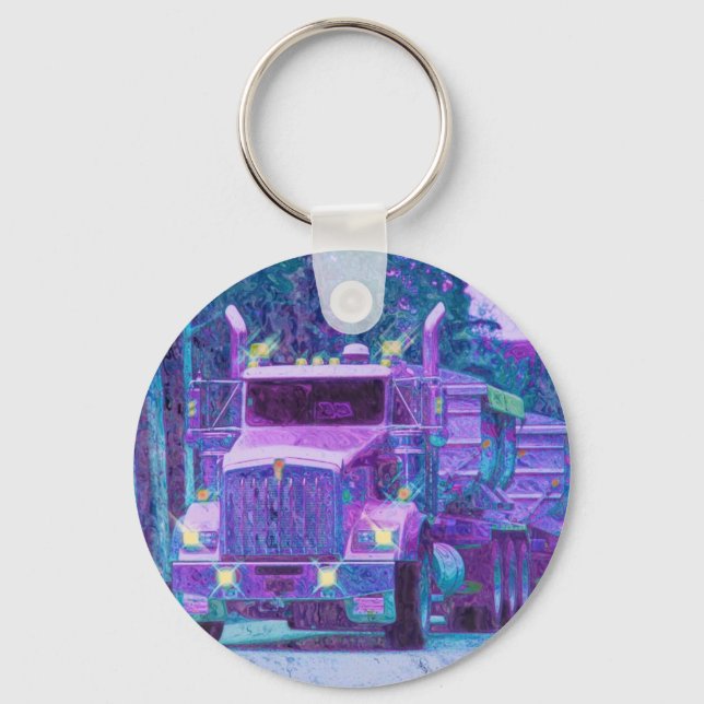 Llavero GRAN RIG FREIGHT TRUCK AMA EL Arte (Anverso)