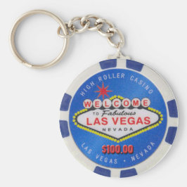 Llavero Gran Roller de Las Vegas $100.00 Keychain de Chip