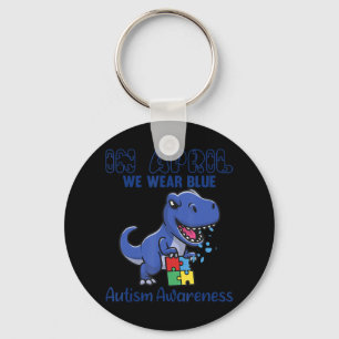 Llavero Gran T-Rex En Abril Usamos Conciencia Del Autismo 