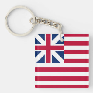 Llavero Gran Unión, 1ª bandera estadounidense de las colon