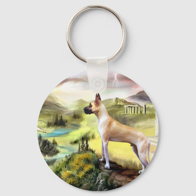 Llavero Gran valle danés de Zeus Keychain (Anverso)