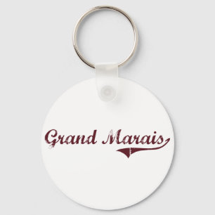 Llavero Grand Marais Minnesota Classic Design
