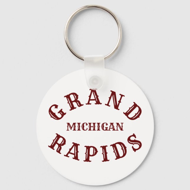 Llavero Grand Rapids, Michigan Keychain (Anverso)