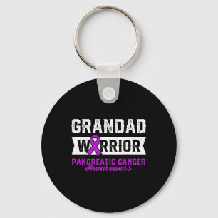 Llavero Grandad de una Cinta Púrpura Guerrera Pancreática