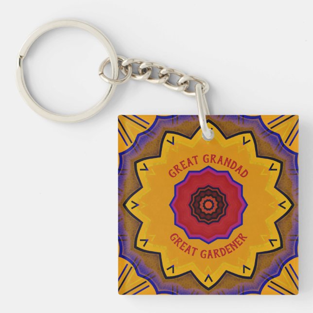 Llavero Grandad Gardener Arylic Keychain (Frente)