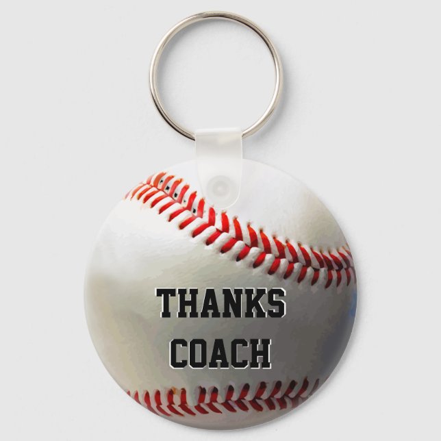 Llavero Grandes cadenas de entrenadores de béisbol. Coach  (Anverso)