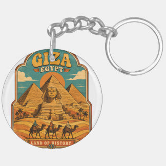 Llavero Grandes Pirámides de Giza Groovy de los 70