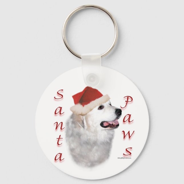 Llavero Grandes Pirineos Santa Paws (Anverso)