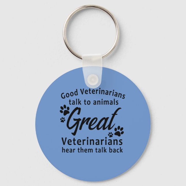 Llavero Grandes regalos de Keychain para Veterinarios (Anverso)
