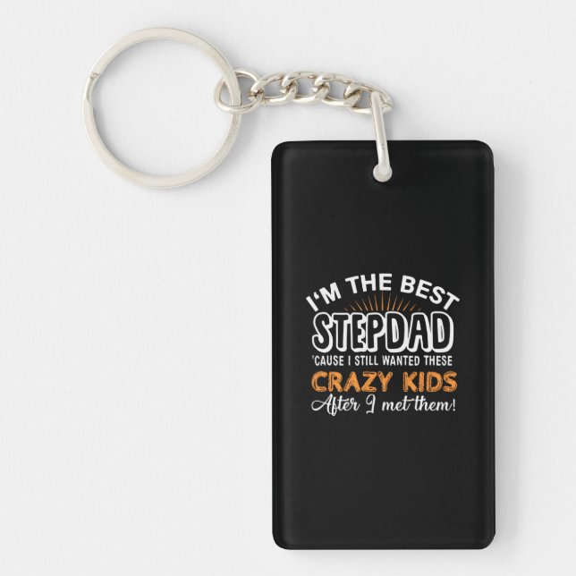 Llavero Grandfather Gift | I Am The Best Step Dad (Frente)