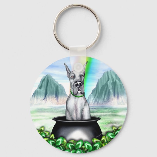 Llavero Grandioso Dane Blue Pot O Gold (Anverso)