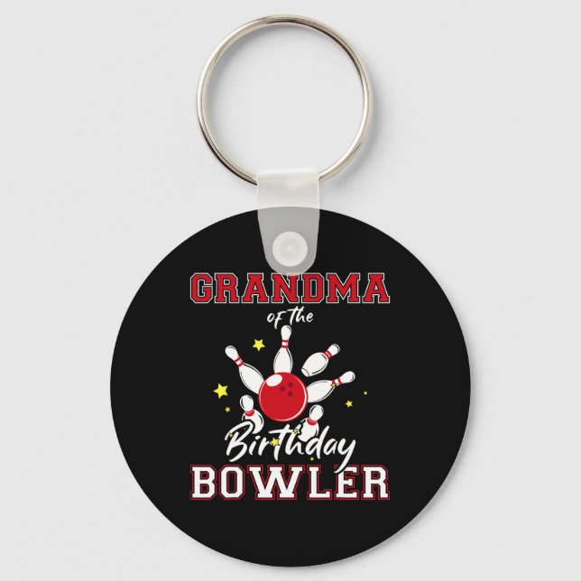 Llavero Grandma Of The Birthday Bowler Bday Bowling Celebr (Anverso)