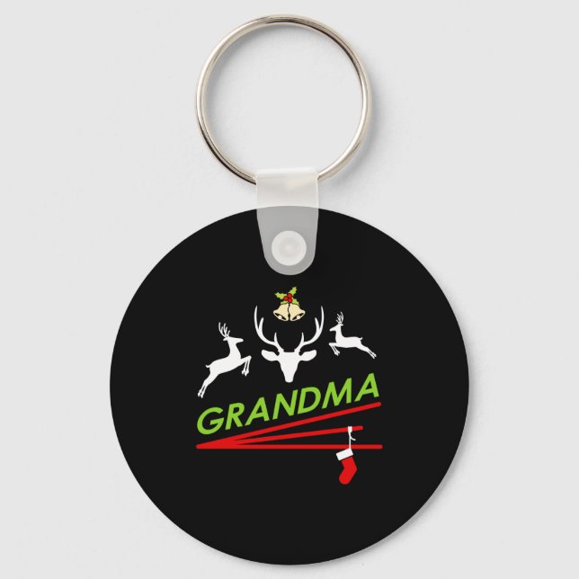 Llavero Grandma Reindeer Hoof Prints Christmas  (Anverso)
